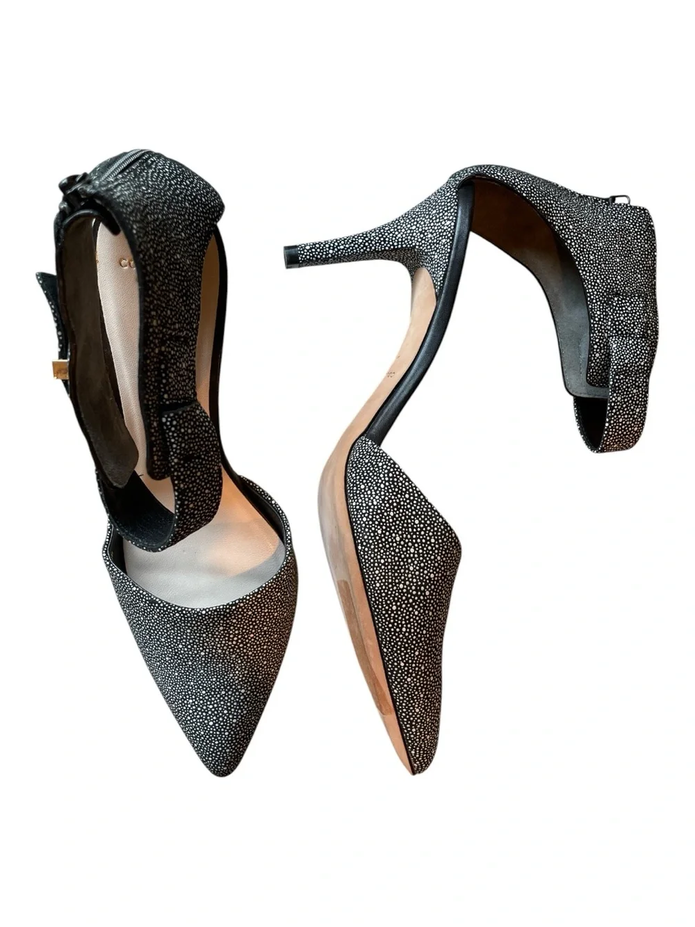 Cole Haan Pointed-Toe Pumps | Black/White